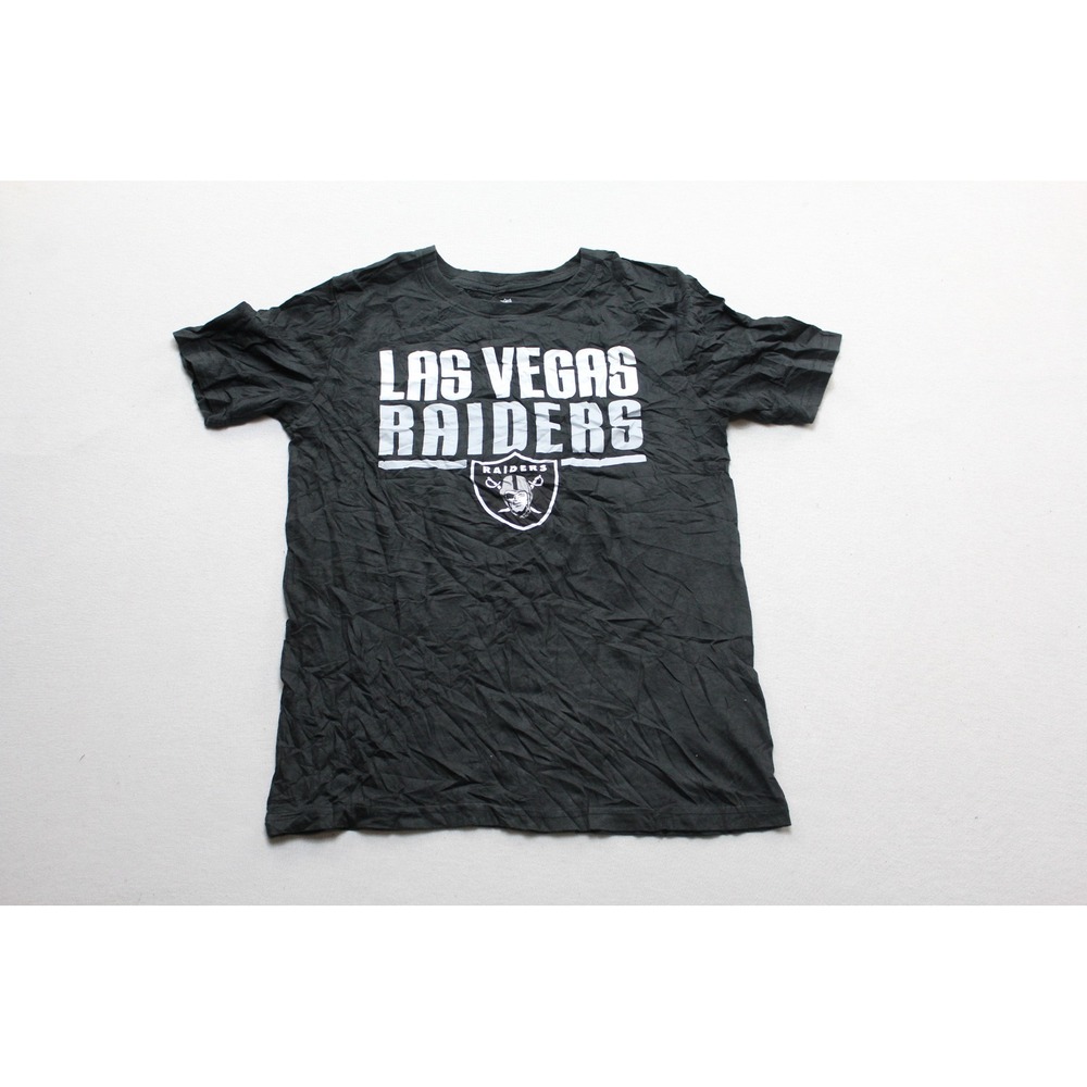 NFL Team Apparel T-Shirt Men Extra Large Black Excellent Raiders Graphic Tee